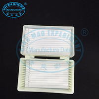 Laboratory Microscope Plastic Slides Storage Box 12pieces Cover Glass for Storage of Microslides