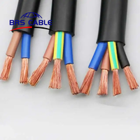 Câble BRS Jhs2x2.5sqmm câble de pompe à eau Submersible CE cuivre Shanghai fil toronné souple Flexible toronné 3 noyaux 14awg ~ 1awg