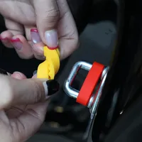 Amortisseur de serrure de porte de voiture en silicone, coussin insonorisant universel, protection antichoc, accessoires de décoration automobile