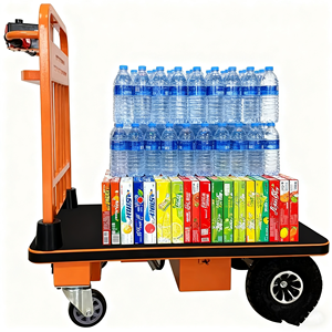 Nk106 Kho Điện Tay Giỏ Hàng Nặng Điện Nền Tảng Xe Tải Điện Bốn Bánh Xe Đẩy Cho Di Chuyển - Product Image 1