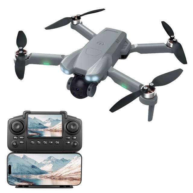 T32 Professional 4K Mini RC Drone with Camera Foldable Quadcopter Dual HD Camera LED Light Brushless Motor Optical Flow Beginner