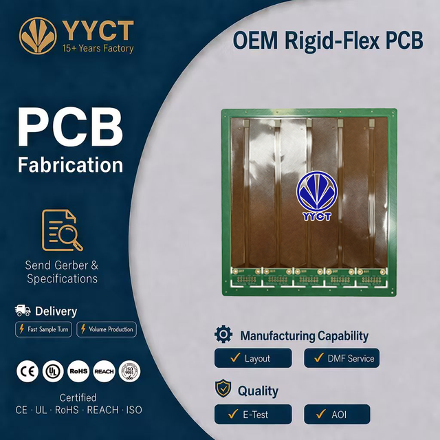 Turnkey Rigid- Flexible Multilayer PCBA Production Provider Custom OEM Service with ENIG HASL BGA PCB Manufacturing
