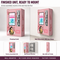 Distributeur automatique mural Yunyin avec écran de 21,5 pouces, refroidissement par compresseur, capacité personnalisable pour