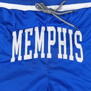 Pantalones cortos de baloncesto de malla con logotipo personalizado Retro <span class=keywords><strong>Old</strong></span> School Vintage bordado Streetwear estilo poliéster Just Mens - Product Image 2