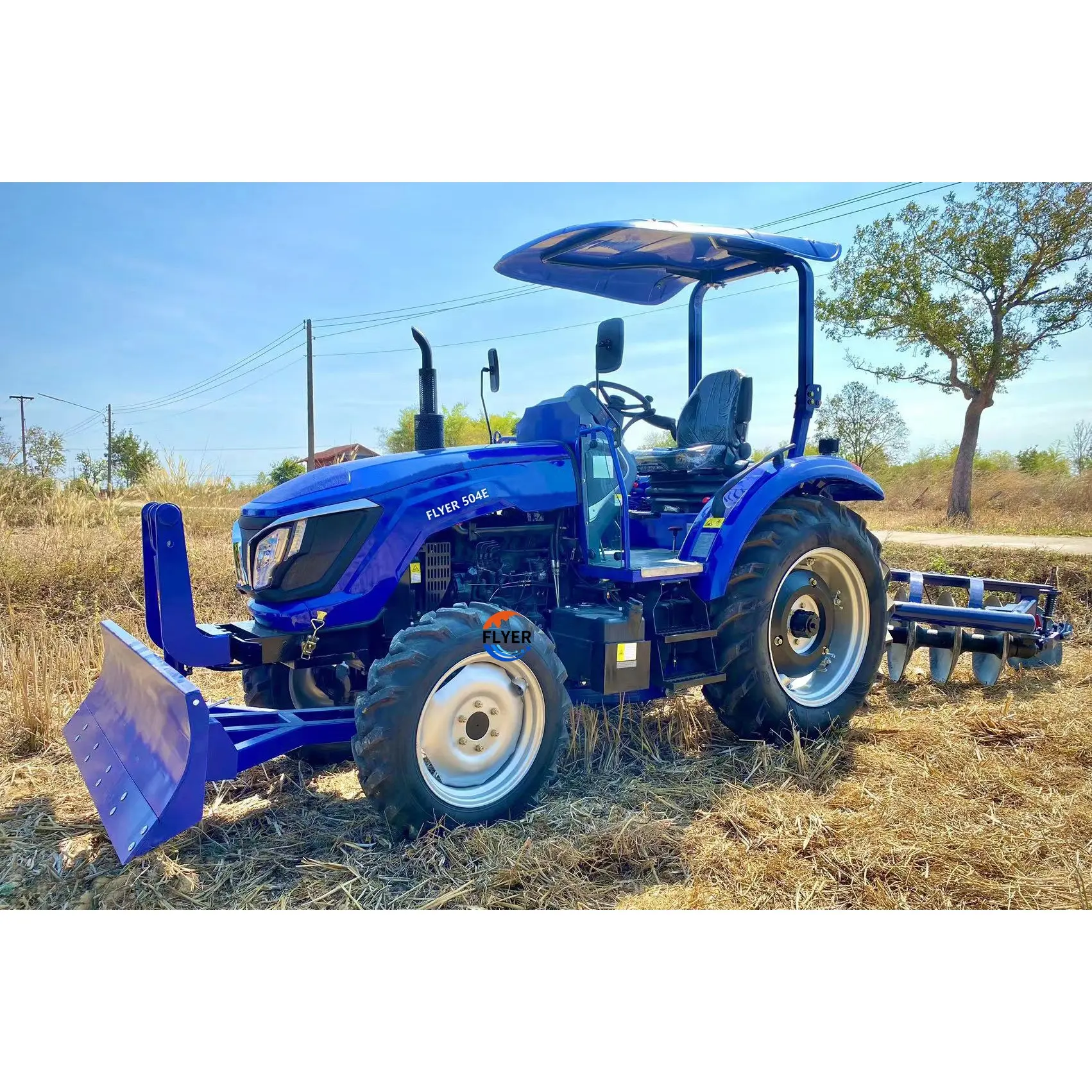 Venda mini trator agrícola pequeno 4x4 40hp 50hp 60hp agrícola