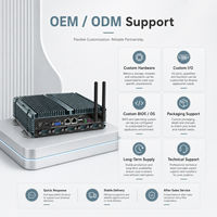 Mini PC de Escritorio Sin Ventilador Intel J1900 J6412 N100 Core I3 I5 I7, Doble LAN, 6COM, HD VGA, M.2 SSD, WiFi, 4G, Amplio Voltaje, Windows, Linux, IoT