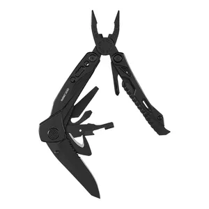 14in1 Outdoor Black Multi Tool Multipurpose Folding Pocket Screwdrivers Knife Plier Multitool