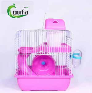 Habitat de plateau en plastique en métal Portable de haute qualité pour petits animaux maison de fermeture à bouton pour Hamsters gerbilles Chinchillas - Product Image 6