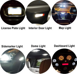 194 T10 29mm 31mm 42mm nội thất thay thế đèn cho bản đồ xe tấm giấy phép cửa bên đánh <span class=keywords><strong>d</strong></span>ấu góc thân cây trắng băng màu xanh - Product Image 6