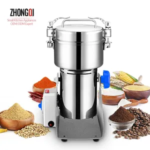 Desktop Best Grain Small Spice Mill Mechanical New Stainless Steel Grinding Food Electric Grinder Machine