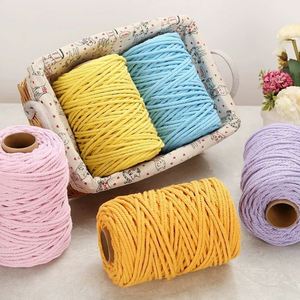 Cordelette en coton 3 plis de 3 mm durable pour emballage cadeau et décoration rustique de fêtes, 50 yards/rouleau – Offre Spéciale - Product Image 1