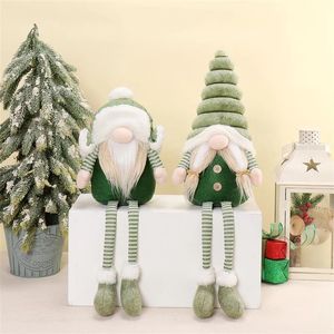 Adorables Gnomos de Peluche con Patas Colgantes, Juego de 2, Suaves y Festivos, para Decoración Navideña - Product Image 1