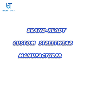 เสื้อฮู้ดดี้ทรงบ็อกซี่ แบรนด์ BENTURA ผลิตตามสั่ง ปักโลโก้ ตกแต่งหมุดและคริสตัล ผ้าฝ้ายฟอกซัก ซิปหน้า สไตล์สตรีทแวร์สำหรับผู้ชาย - Product Image 6