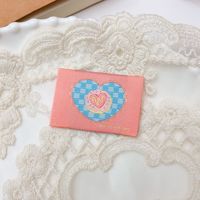 Koreaanse Ins-stijl schattig geweven label originele stoffen label hart fruit cartoon patroon handgemaakt naaien doe-het-zelf kledingaccessoires