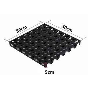 Interlocking Vinyl Flooring Tiles for Car Wash Interlocking Thickened Drain Grille Plain for Gym Warehouse Staircase - Product Image 2
