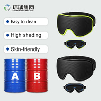 Masque oculaire personnalisé en mousse de polyuréthane haute densité avec maille respirante 3D pour le sommeil en voyage, masque oculaire bloquant la lumière sur mesure