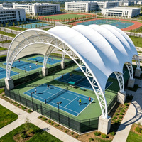 Prix d'usine – Toit permanent en membrane tendue PVDF pour terrains de pickleball, de padel, chapiteaux, stades sportifs, parcs, hôtels, écoles et installations anti-incendie