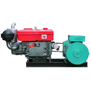 Hot-selling 22 horsepower electric start single-cylinder water-cooled diesel engine and 15 kW generator set.