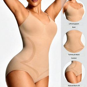 Exclusivo transfronterizo: Body moldeador sin costuras ODM delgado para mujer, con control de abdomen, ajuste de cintura y realce de glúteos - Product Image 1