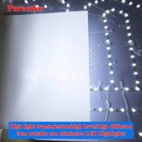 Film diffuseur de lumière équivalent 3M, 60 % de transmission lumineuse, feuille de diffusion de lumière pour enseigne LED, vinyle translucide blanc pour diffusion de lumière