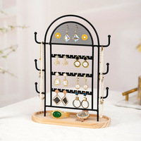 Vente en gros de boucles d'oreilles à grille Collier Bracelet Bague Bijoux Présentoir Bijoux Rangement Organisateurs Bijoux Présentoir Accessoires