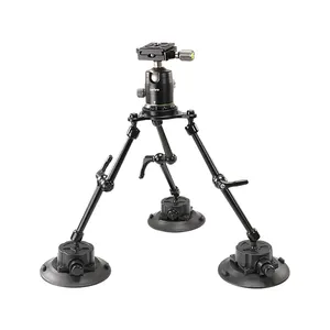 Lanparte High Quality Vehicle Mounted Suction Cup Tripod Baseplate for SLR, DSLR Cameras with 360 Adjustable Magic Friction Arm