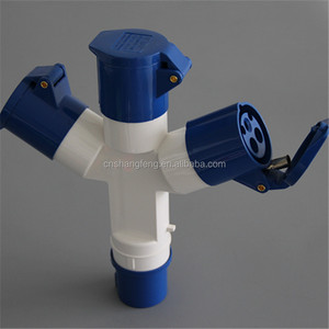 ปลั๊กเสียบแบบ3ทางสำหรับแคมป์ปิ้งที่เชื่อมปลั๊กแบบหลายทางสไตล์ยุโรป - Product Image 3