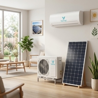 Aire Acondicionado de Pared R410A de Enfriamiento Rápido y Ahorro de Energía, para Uso Doméstico y Hotelero, 12000-18000 BTU, Frecuencia Variable