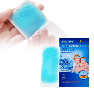Productos de tendencia niños adultos temperatura hielo enfriamiento gel pasta reductora hidrogel antipirético reutilizable parche de enfriamiento - Product Image 3