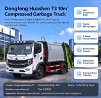Camion à ordures compacteur Dongfeng 4*2 |   Liste de prix des camions compresseurs de 10 m³ |   Fabricant de camions à ordures pour l'assainissement municipal