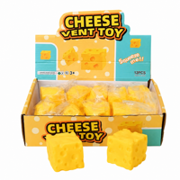 Jouet Squishy en forme de fromage de simulation, anti-stress à remontée lente, en TPR et PU, bloc de fromage, jouet sensoriel à presser pour adolescents, adultes et bureau