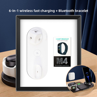 Ensemble de charge rapide sans fil 6-en-1 ODM/OEM, cadeaux d'affaires personnalisés pour le bureau, articles électroniques promotionnels, ensemble Starlink