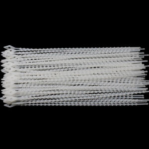Correa de nailon con cuentas blancas de 3x100 mm, 3x150 mm, 3x180 mm, reutilizable y desenlazable para fijar la correa, correa de nailon con cuentas redondas - Product Image 1