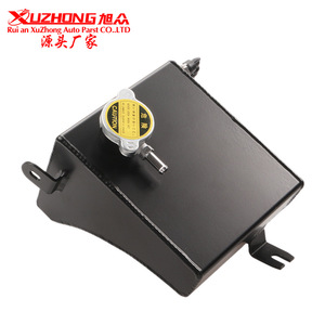 Expansion Tank Aluminum Black Silver For S13 S14 <b>S10</b> 240SX 180SX Retrofit Upgrade Screw On Mounting - Product Image 2