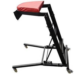 Carretilla de <span class=keywords><strong>taller</strong></span> plegable de altura ajustable para motor, capacidad de 400 lb, con ruedas rodantes para reparación de automóviles en garajes y talleres - Product Image 4