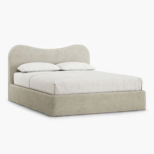 <span class=keywords><strong>Letto</strong></span> Moderno Imbottito in Tessuto per Camera da <span class=keywords><strong>Letto</strong></span>, Stile Nordico Semplice e Lussuoso, <span class=keywords><strong>Letto</strong></span> Matrimoniale Bianco Compresso per Hotel - Product Image 2