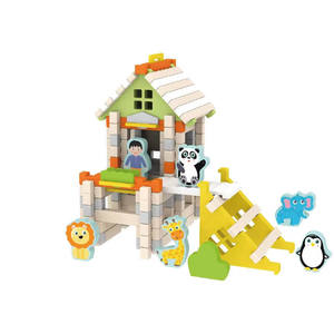 Juguetes de Madera Bloques Construir <span class=keywords><strong>Casa</strong></span> <span class=keywords><strong>Arquitecto</strong></span> Niños Rompecabezas Educativo Regalo - Product Image 1