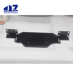 For 2018-2023 <strong>Jeep</strong> Wrangler JL/JLU &amp; Gladiator W/ Metal Bumper <strong>Winch</strong> Mount Plate Bracket Kit - Product Image 4