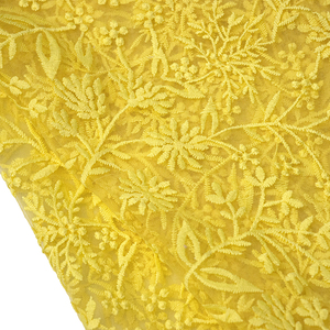 Горячая распродажа: Элегантная кружевная сетчатая ткань с цветочным узором, новинка 2025 года, модная мягкая сетчатая вышитая кружевная ткань для свадебных и праздничных мероприятий - Product Image 2