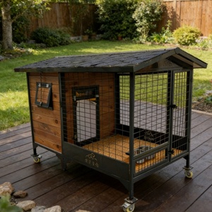 Waterproof Insulated <strong>Dog</strong> <strong>Kennel</strong> with Partition, Custom Logo, Dual <strong>Heating</strong> System and Easy Clean Design - Product Image 5