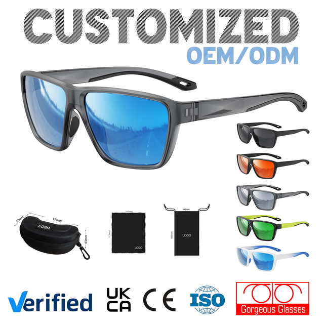 TR90 Professional Sunglasses with Side Shields -Polarized Hiking Glasses for Men - Windproof Mountaineering Eyewear ANSI Z87.1