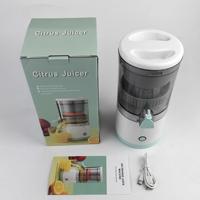 Oplaadbare USB-blender, draagbare elektrische citruspers voor sinaasappel- en citroensap voor één persoon