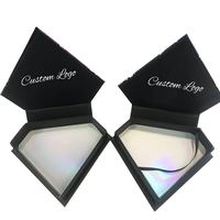 Boîte de cils de forme brillante, boîte d'emballage de cils personnalisés avec Logo, offre spéciale