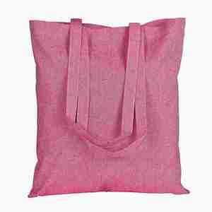 Hot Sale Shopping School Work Travel Gym Reusable Multi-Color Recycled Cotton Canvas <b>Bag</b> With Long Handle - Product Image 2