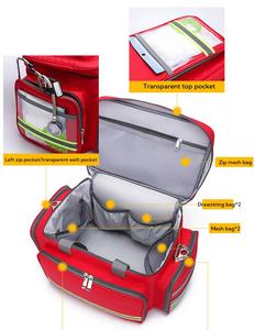 Sac médical d'extérieur de grande taille Kit de premiers soins en tissu Oxford monté sur chariot pour voyage Camping Pack d'urgence de médecine anti-épidémique - Product Image 5