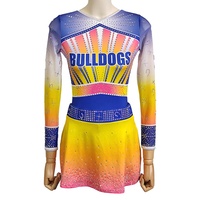 Nouveautés, tenues de cheerleading pour le lycée, impression par sublimation avec des diamants scintillants personnalisés, performance pour adultes et jeunes
