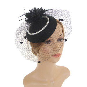 Wholesale Most Popular <strong>Hair</strong> <strong>Band</strong> with Veil Colorful <strong>Wedding</strong> <strong>Hair</strong> <strong>Bands</strong> Clip for Girls - Product Image 5