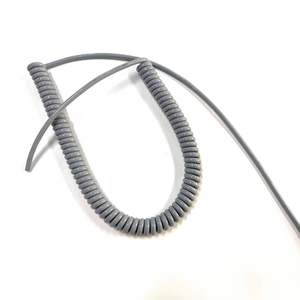 Độ đàn hồi cao <span class=keywords><strong>2</strong></span> lõi 0.5mm2 xoắn ốc cuộn cáp màu xám mùa xuân dây điện cho kính thiên văn - Product Image 2
