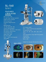 Offre Spéciale – Lampe à fente LED SL-540 approuvée par les hôpitaux, équipement ophtalmique, microscope à fente pour examen oculaire, à vendre