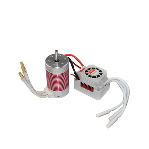 Quảng cáo bạch kim không thấm nước <span class=keywords><strong>Combo</strong></span> 3665 3100kv 2600KV 2100kv động cơ không chổi than với 60A <span class=keywords><strong>ESC</strong></span> cho RC xe động cơ 1/10 RC bánh xích đá - Product Image 2